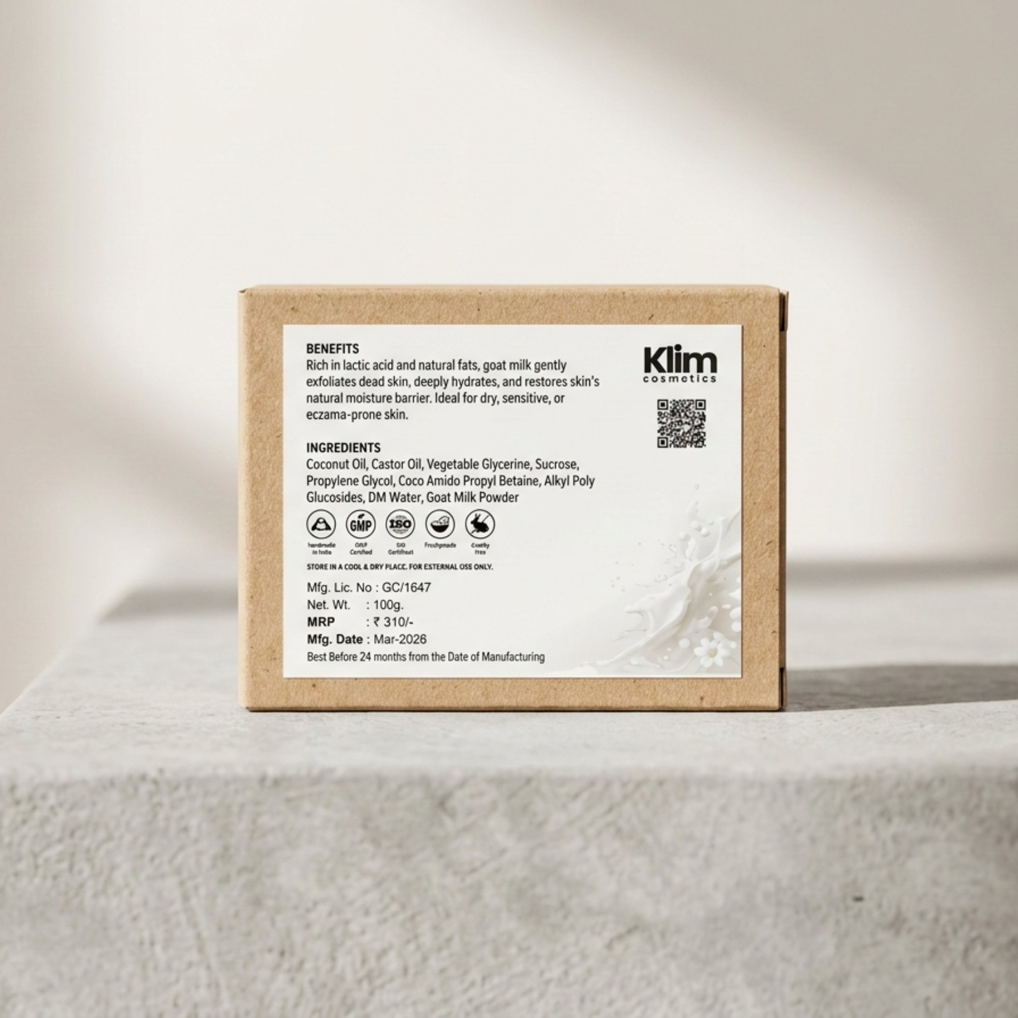 Goat Milk Soap | Lactic Acid & Deep Hydration